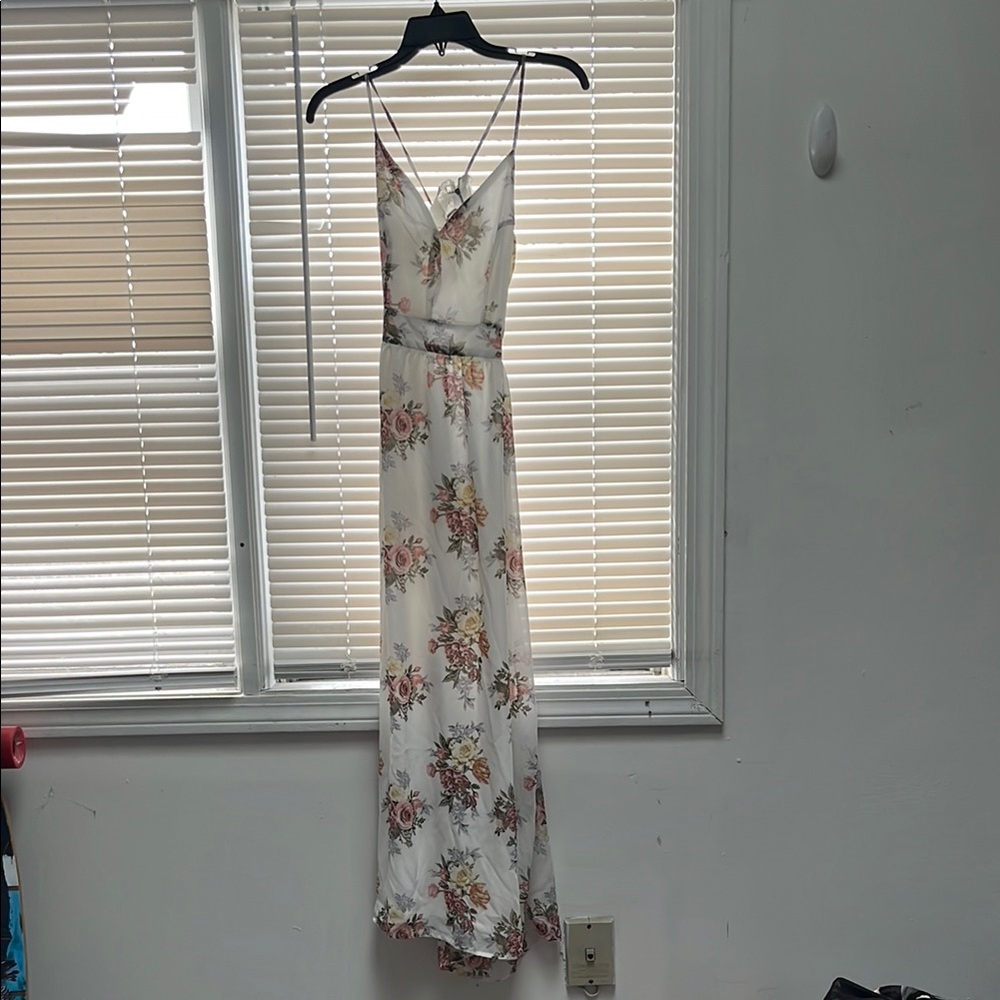 Floral Spaghetti Strap Maxi Dress